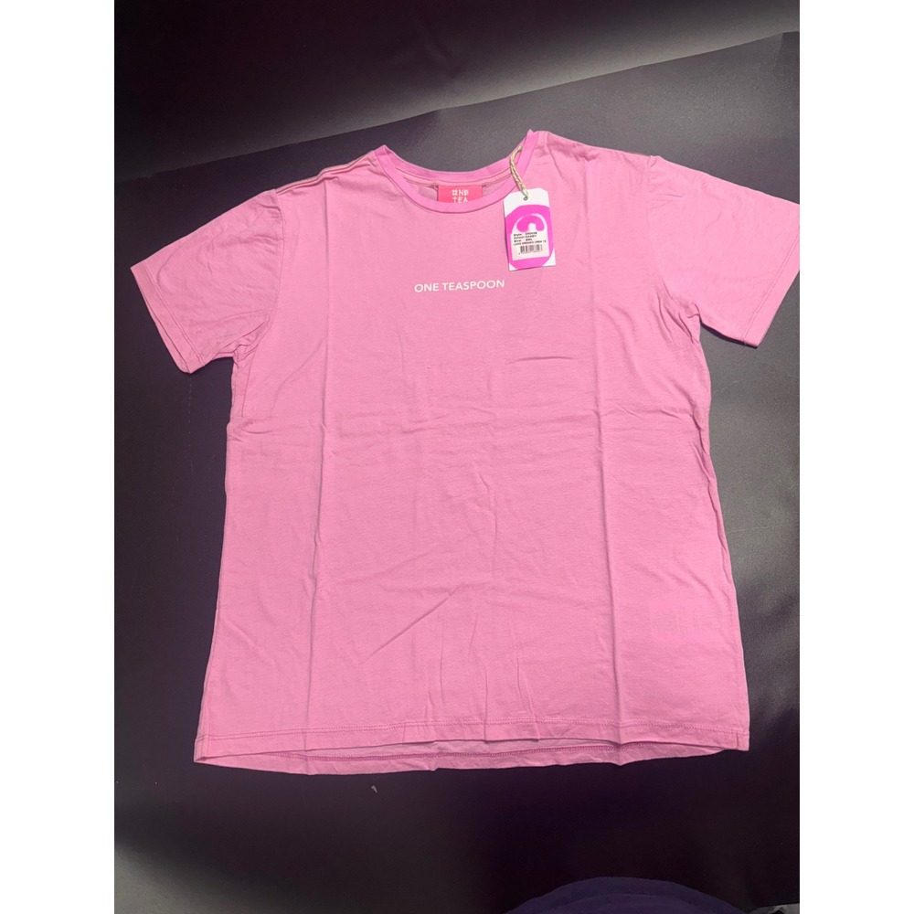 One Teaspoon NEW Organic Tee‎ Pink Short Sleeve Top T-Shirt Size Small